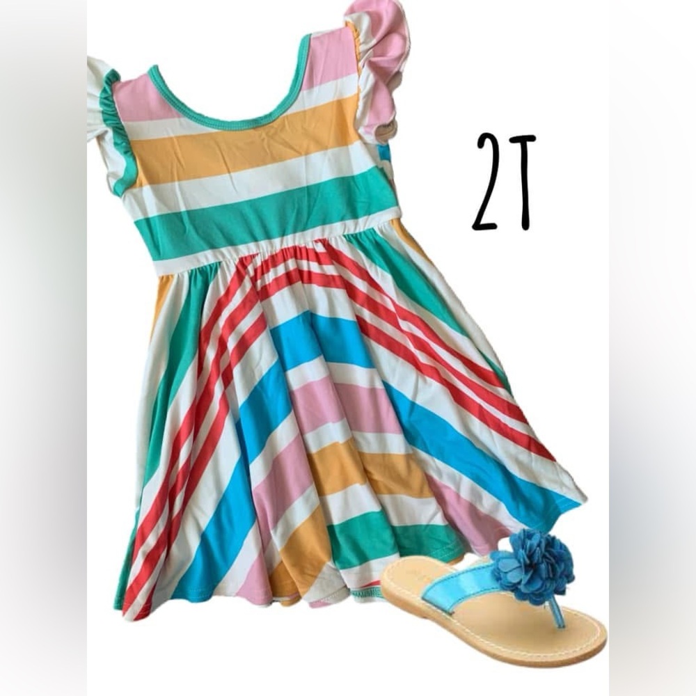 DotDotSmile Striped Kids Dress
